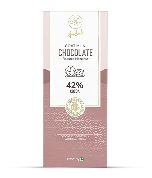 Aadvik Goat Milk Chocolate - Roasted Hazelnut