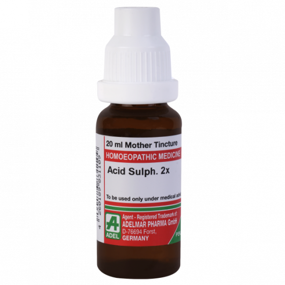 Adel Acid Sulph 2x Mother Tincture Q 