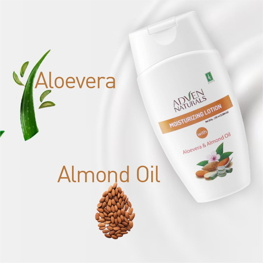 Adven Biotech Moisturizing Lotion with Aloevera & Almond Oil