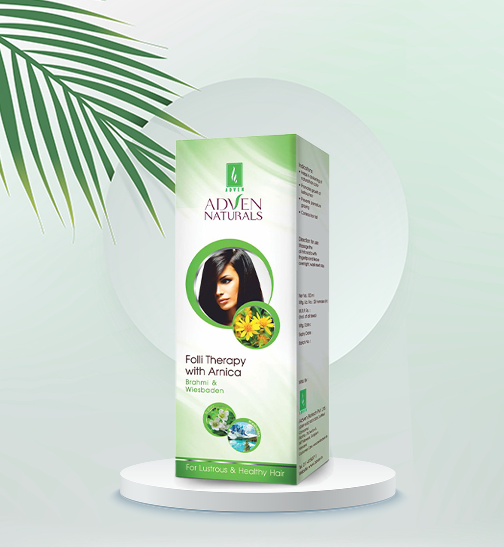 Adven Naturals Folli Therapy with Arnica,Brahmi & Wiesbaden Medicated Oil