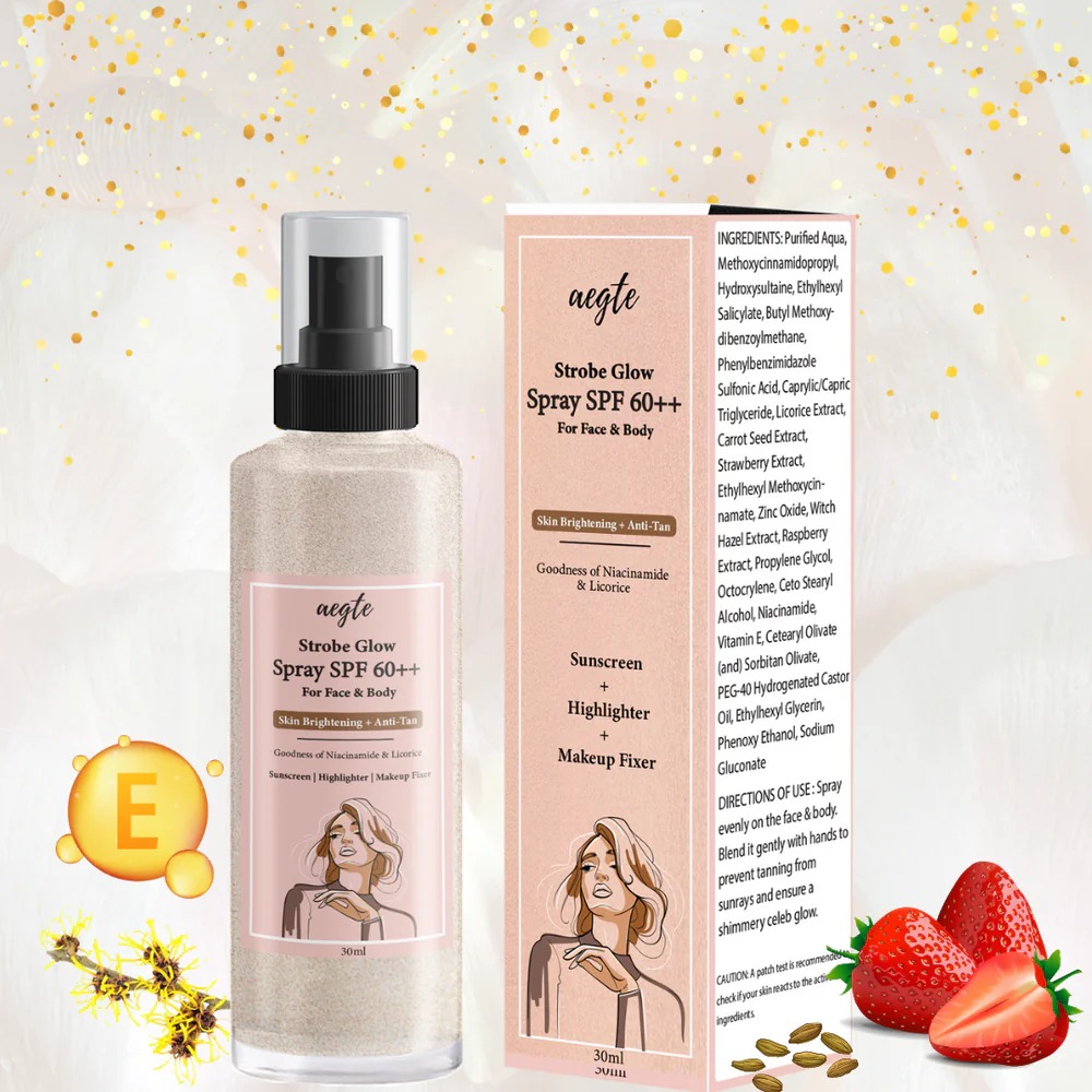 Aegte 3 in 1 Strobe Glow Spray SPF 60++