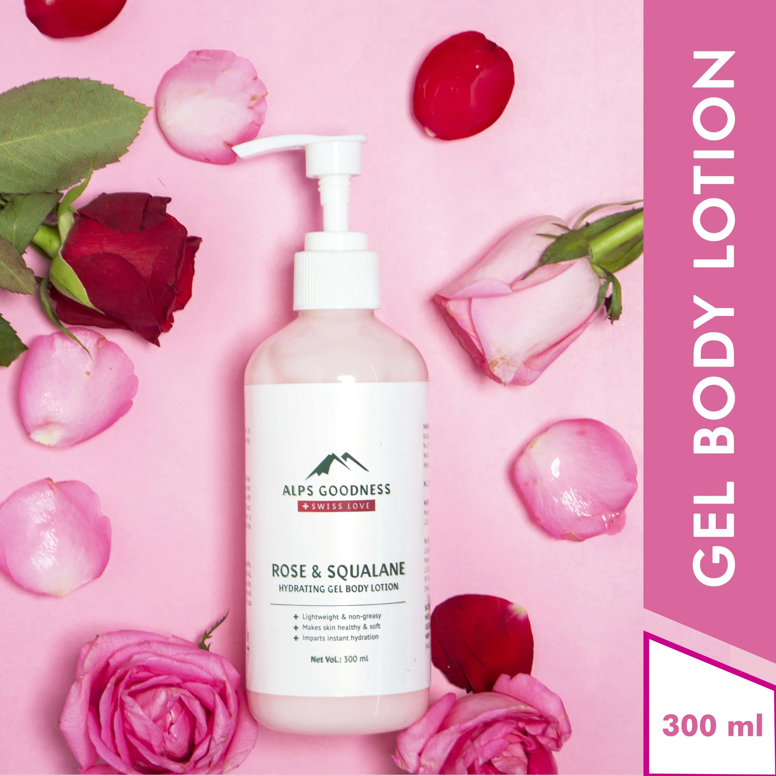 Alps Goodness Rose & Squalane Hydrating Gel Body Lotion