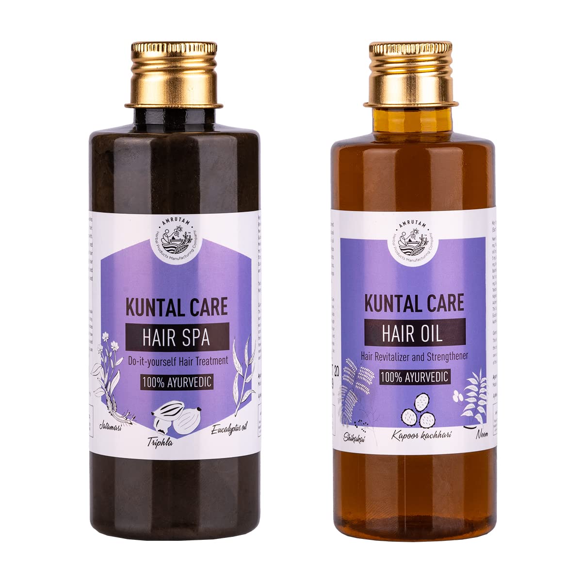 Amrutam Kuntal Care Hair Spa And Oil Combo