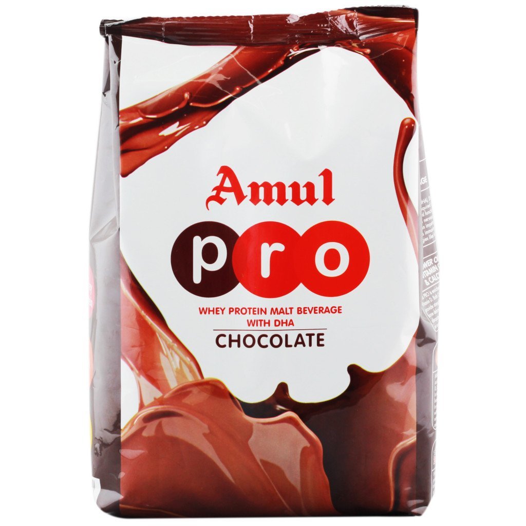 Amul Pro Whey Protein - Malt Beverage Health Drink With DHA and Chocolate