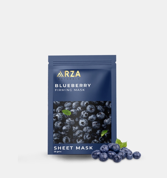 Arza Naturals Blueberry Face Sheet Mask