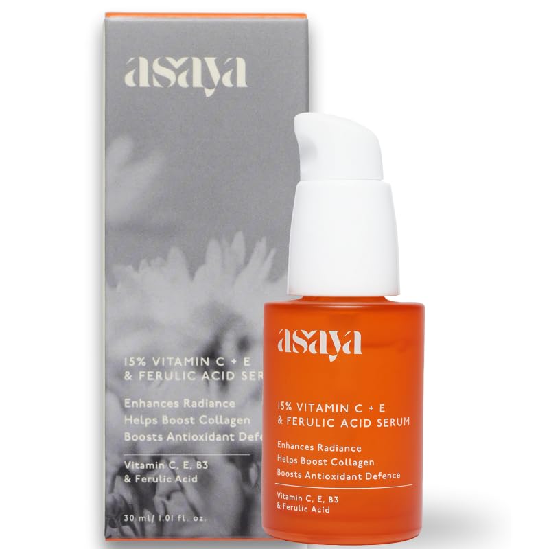 Asaya Brightening Vitamin C 15% Face Serum with Ferulic Acid