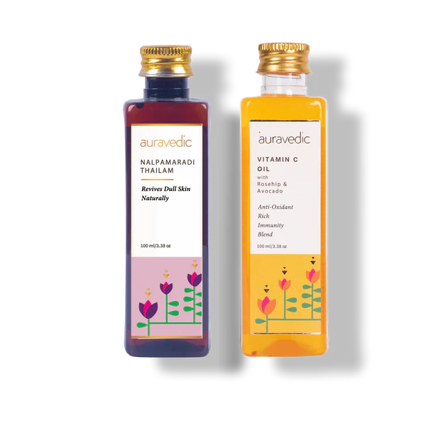 Auravedic Nalpamaradi Oil + Vitamin C Oil Combo