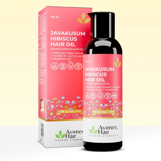 Avimee Herbal Javakusum Hibiscus Hair Oil