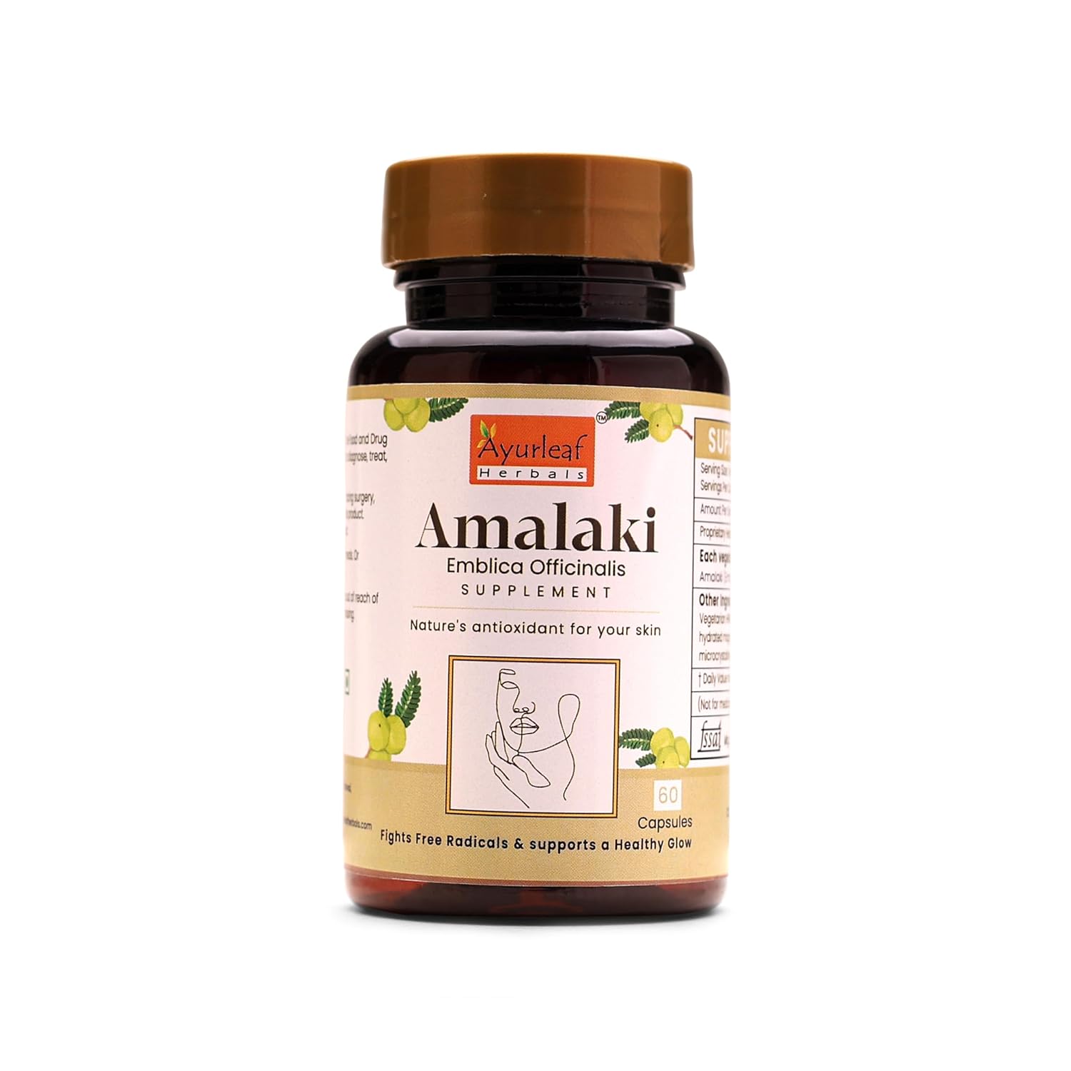 Ayurleaf Herbal Amalaki Extract Blended Capsules