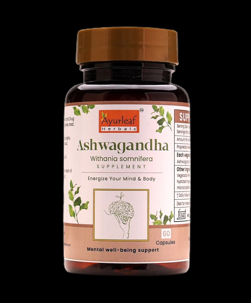 Ayurleaf Herbal Ashwagandha  Extract Blended Capsules