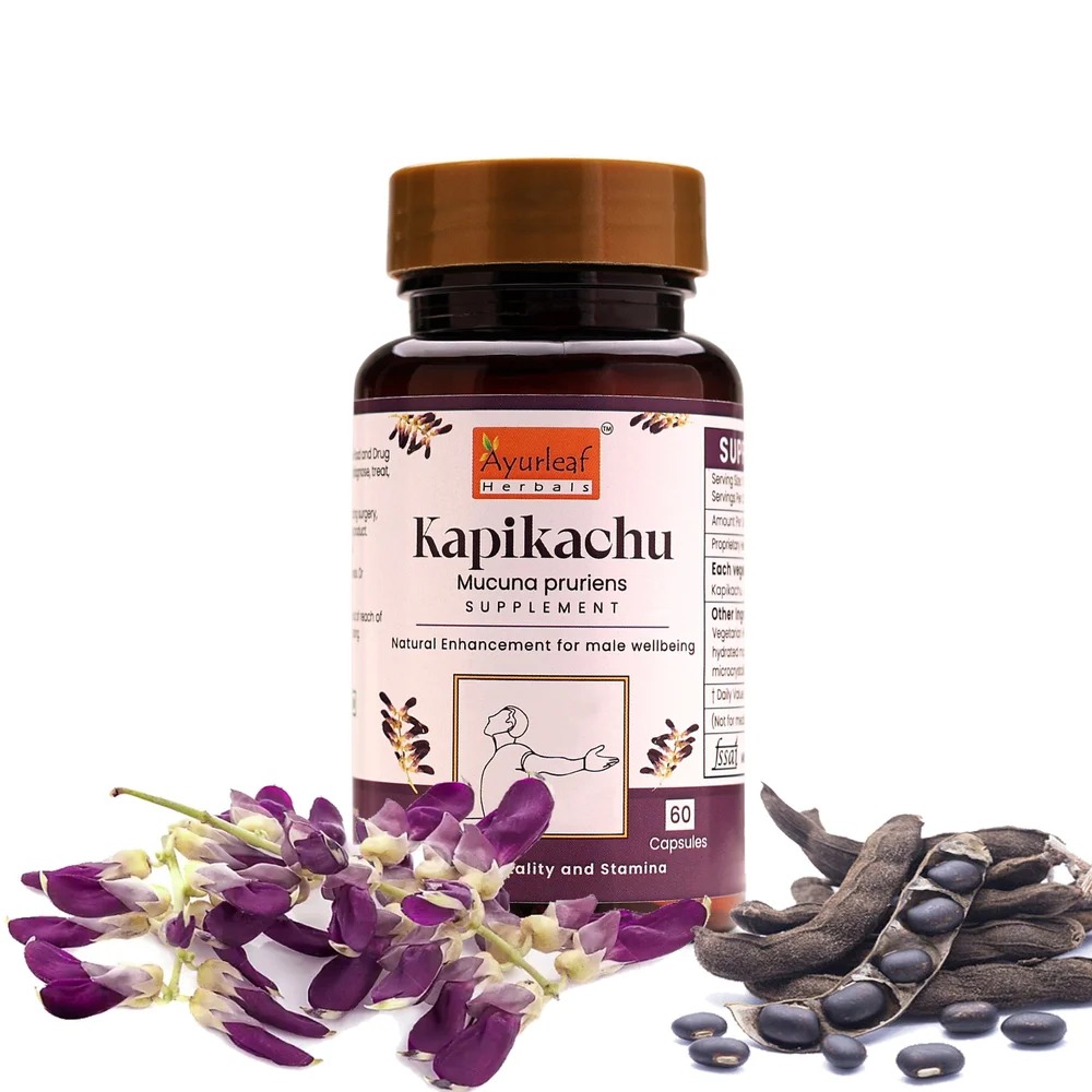 Ayurleaf Herbal Kapikachhu Extract Blended Capsules