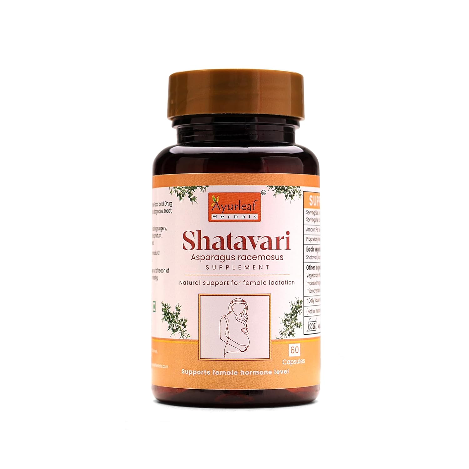 Ayurleaf Herbal Shatavari Extract Blended Capsules
