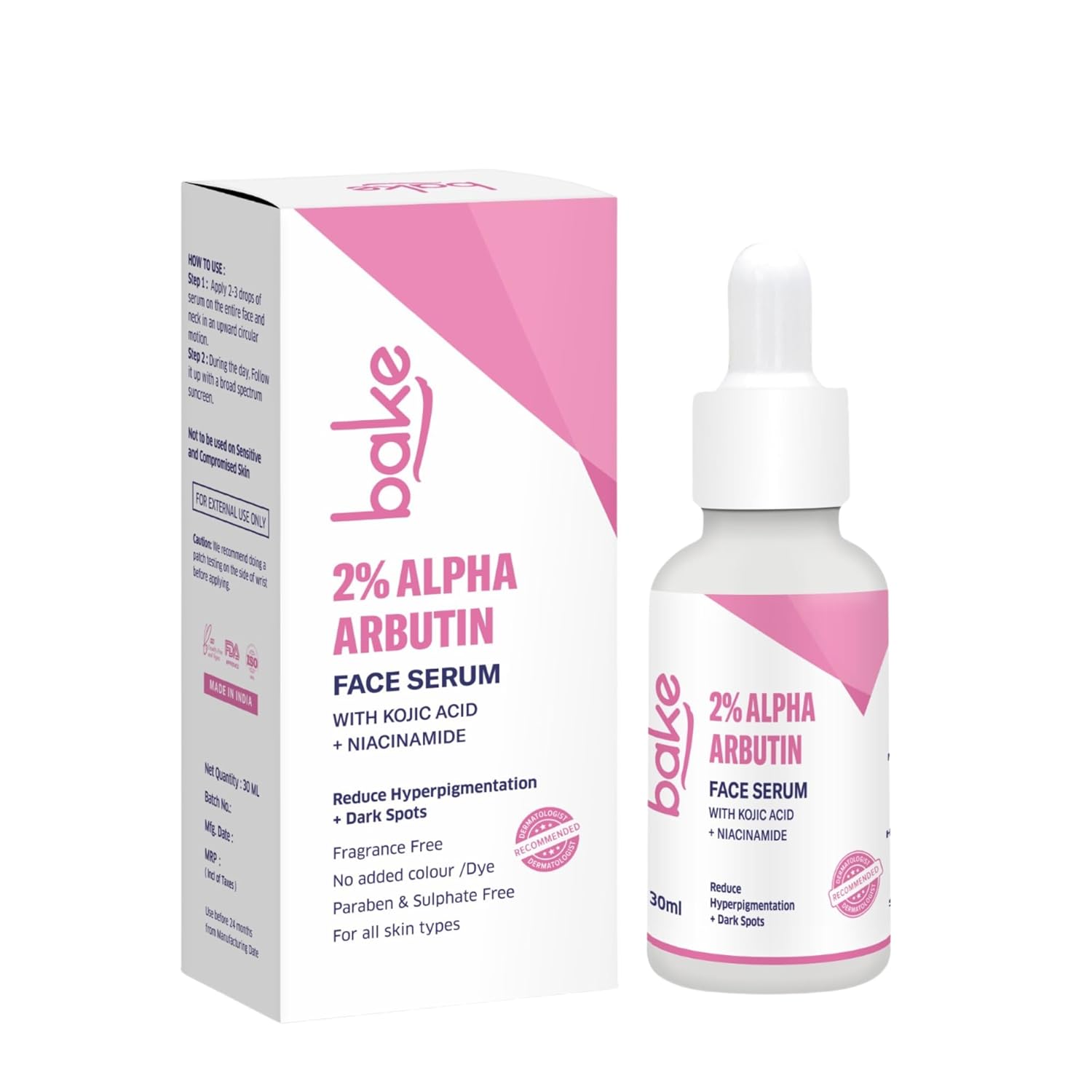 Bake 2% Alpha Arbutin Face Serum