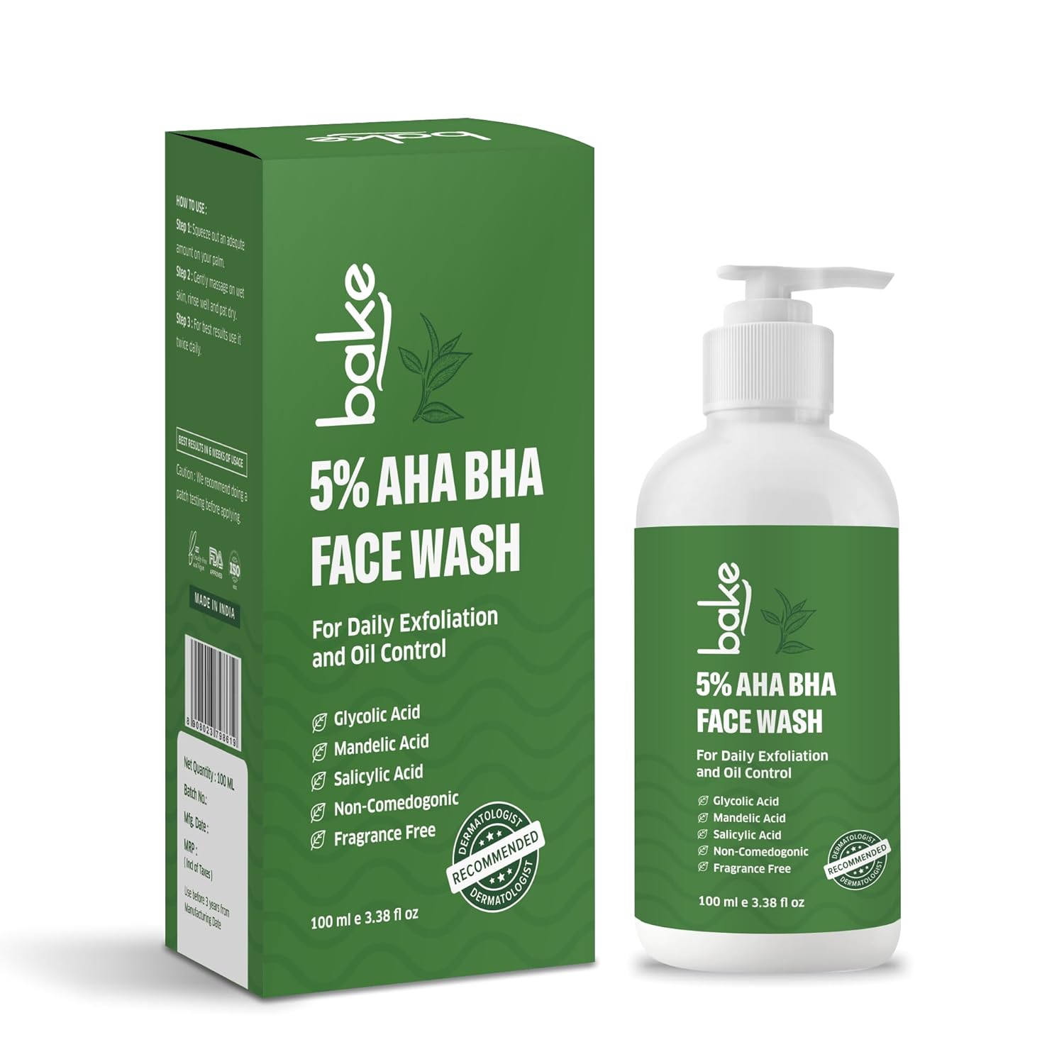 Bake 3% Niacinamide & 2% Salicylic Acid Face Wash