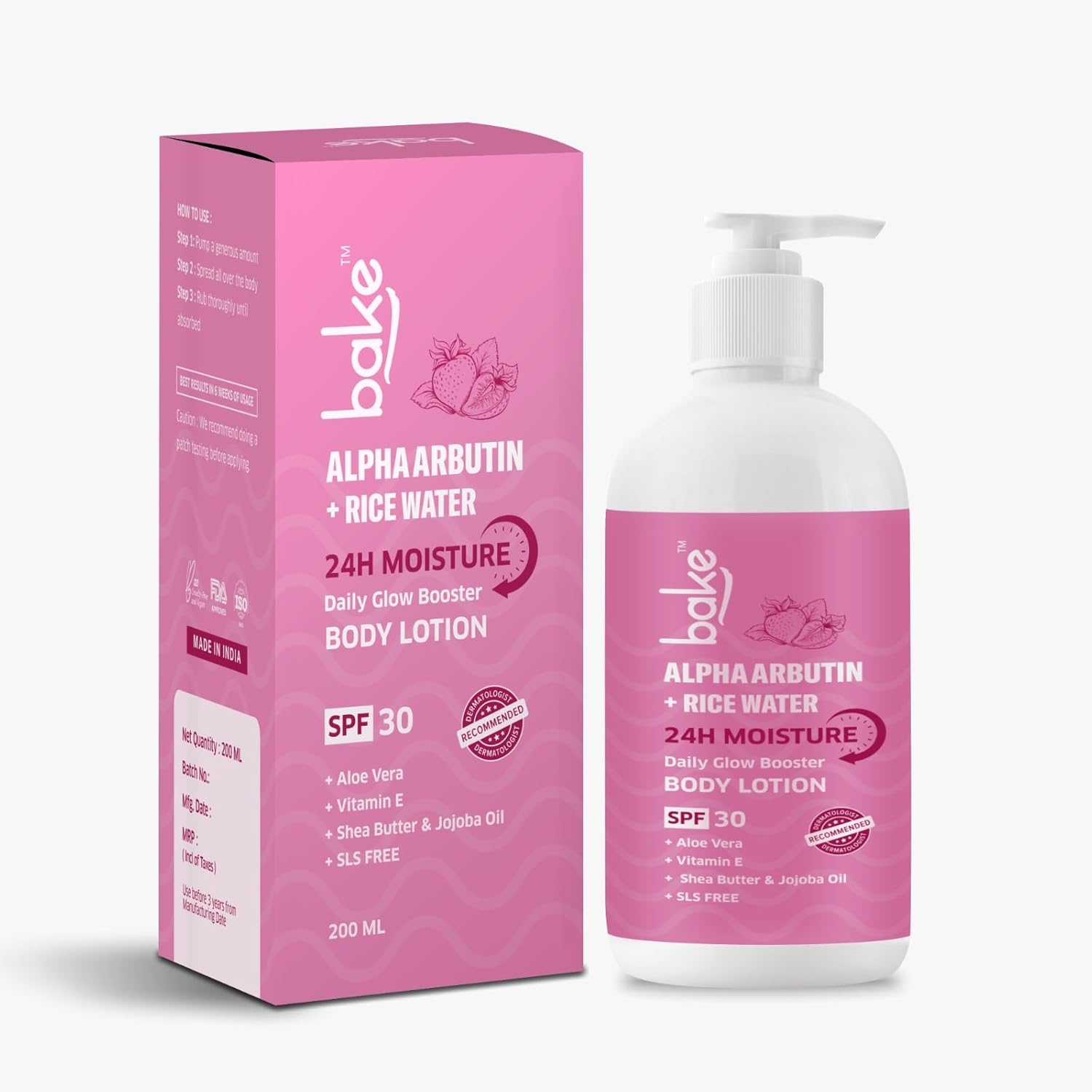 Bake Alpha Arbutin + Rice Water Body Lotion