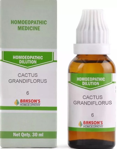 Bakson Homoeopathy Cactus Grandiflorus Dilution 6CH
