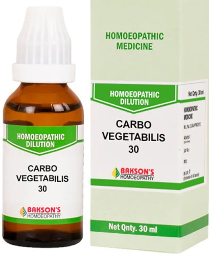 Bakson Homoeopathy Carbo Vegetabilis Dilution 30