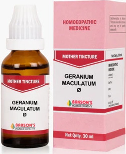 Bakson Homoeopathy Geranium Maculatum Mother Tincture Q