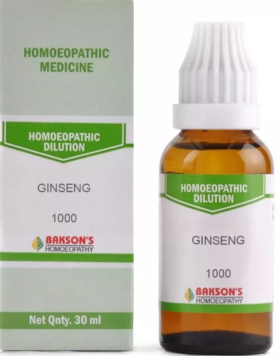 Bakson Homoeopathy Ginseng Dilution 1000CH