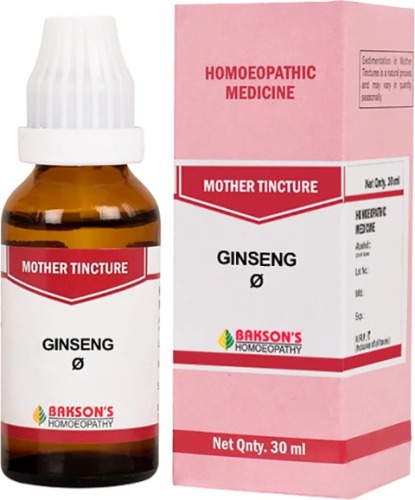 Bakson Homoeopathy Ginseng Mother Tincture Q