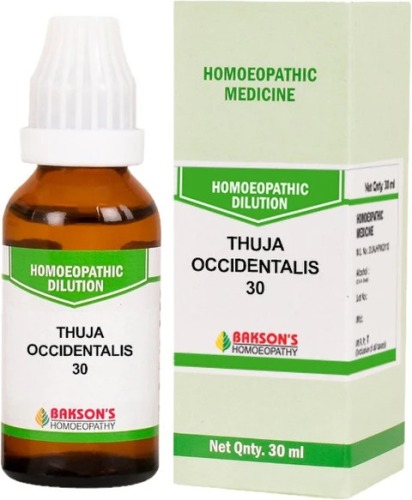 Bakson Homoeopathy Thuja Occidentalis Dilution 30 CH