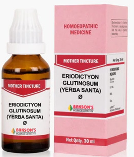 Bakson Homoeopathy Eriodictyon Glutinosum (Yerba Santa) Mother Tincture Q