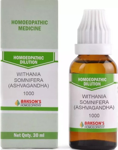 Bakson Homoeopathy Withania Somnifera Dilution 10M
