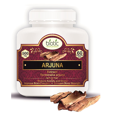 Biotic Arjuna Capsules Terminalia Arjuna