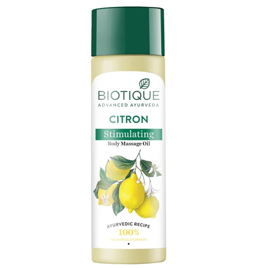 Biotique Citron Stimulating Body Massage Oil