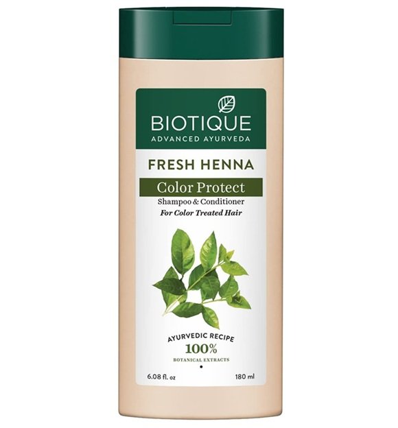 Biotique Henna Leaf Fresh Texture Shampoo and Conditioner with Color