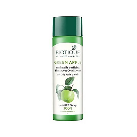 Biotique Green Apple Fresh Daily Purifying Shampoo and Conditioner