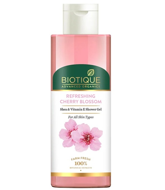 Biotique Refreshing Cherry Blossom Shea & Vitamin E Shower Gel