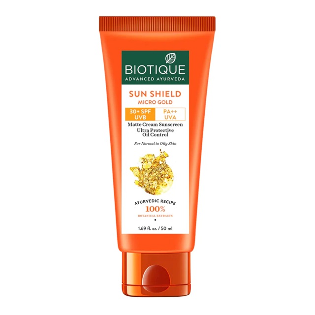Biotique Sun Shield Micro Gold Matte Cream spf 30 uva/uvb