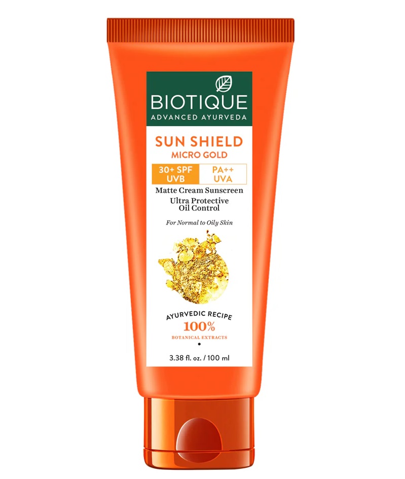 Biotique Sun Shield Micro Gold Matte Cream spf 30 uva/uvb