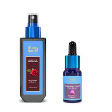 Blue Nectar Ayurvedic Kumkumadi Serum and Rose Face Water & Face Tonic