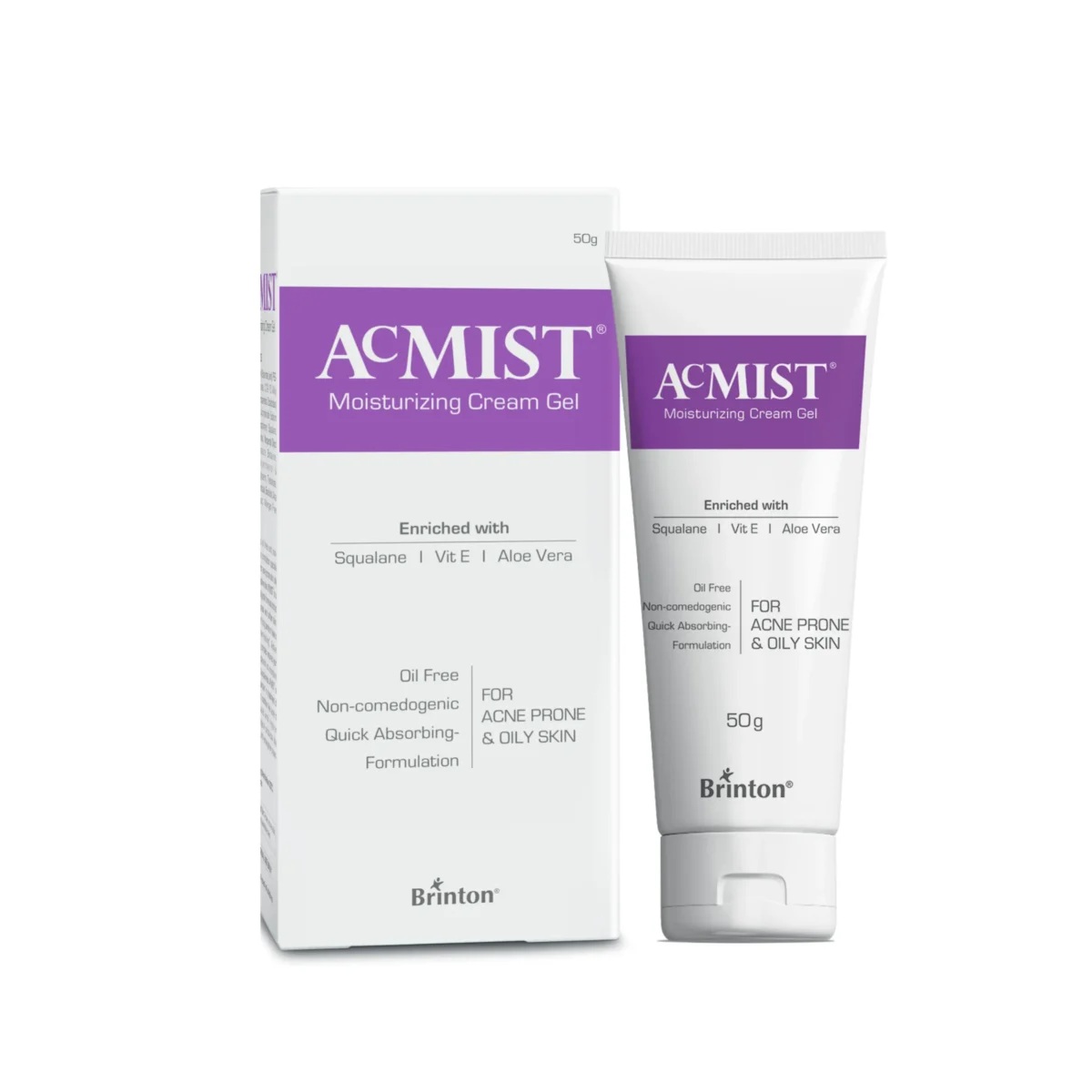 Brinton AcMist Vitamin E & Aloe Vera Based Moisturizing Cream Gel