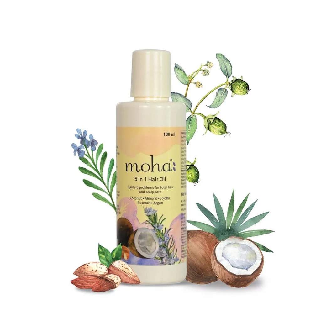 Charak Pharma Moha 5 in 1 Hair Oil
