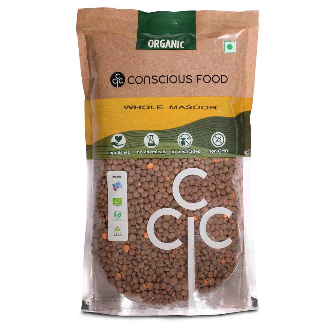 Conscious Food Whole Masoor