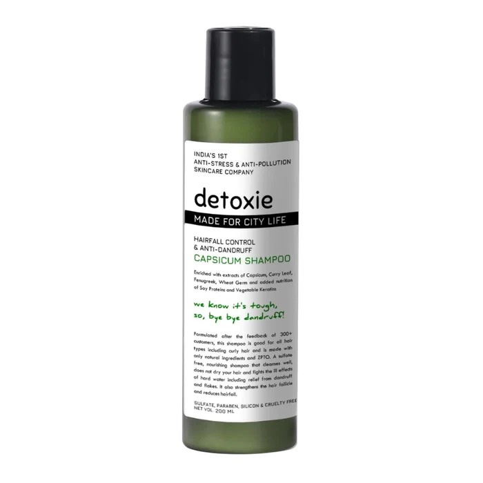 Detoxie Hair Fall Control & Anti-Dandruff Capsicum Shampoo