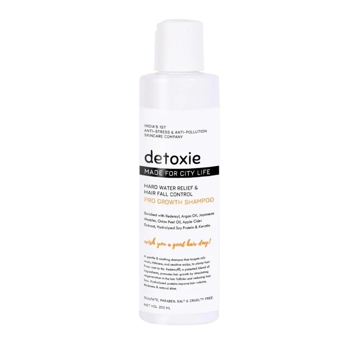 Detoxie Hard Water Relief, Hair Fall Control & Pro Growth Shampoo