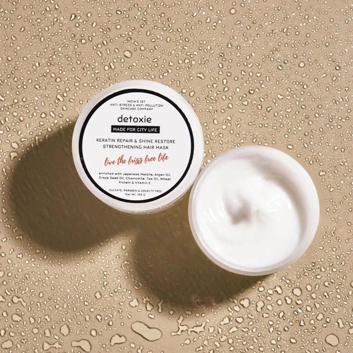 Detoxie Keratin Repair & Shine Restore Strengthening Hair Mask