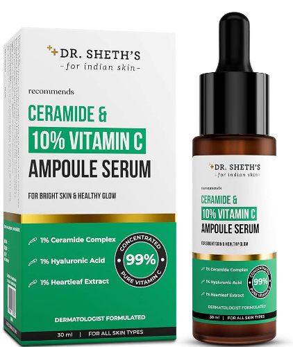 Dr. Sheth's Non-Irritating Ceramide & 10% Vitamin C Ampoule Serum