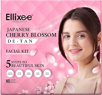 Ellixee Japanese Cherry Blossom + De-Tan Facial Kit
