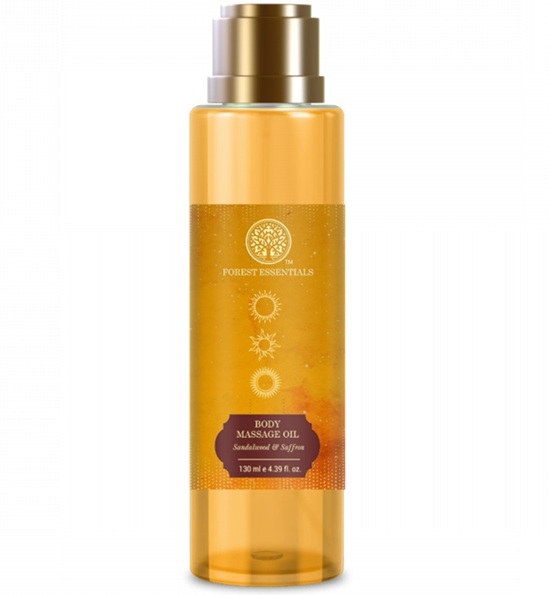 Forest Essentials Body Massage Oil Sandalwood and Saffron