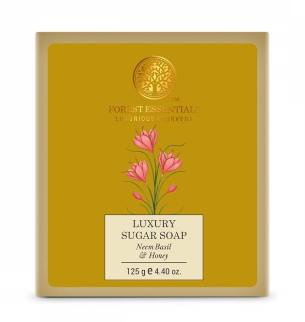 Forest Essentials Luxury Sugar Soap Neem Basil and Honey