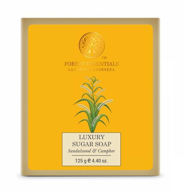 Forest Essentials Luxury Sugar Soap Sandalwood and Camphor