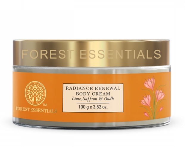 Forest Essentials Radiance Renewal Body Cream Lime Saffron and Oudh