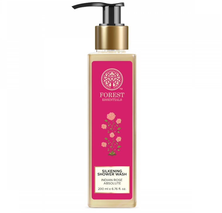 Forest Essentials Silkening Shower Wash Indian Rose Absolute