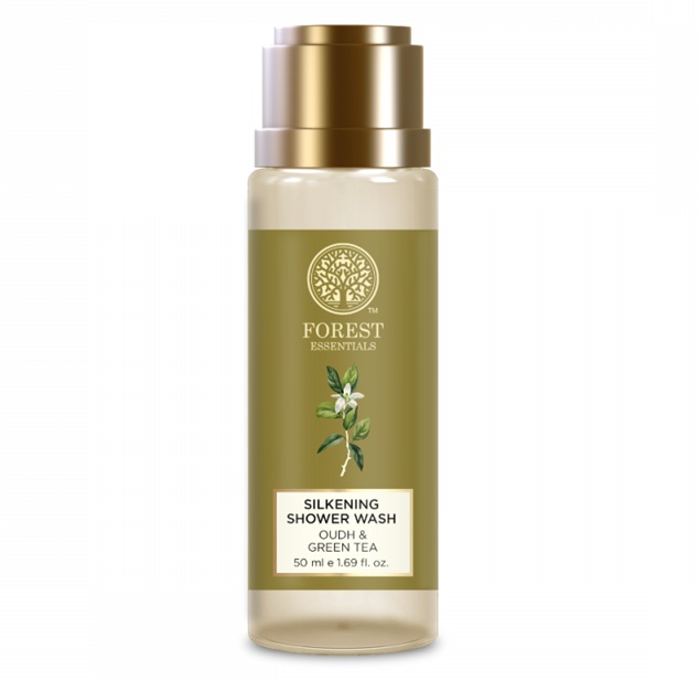 Forest Essentials Silkening Shower Wash Oudh and Green Tea