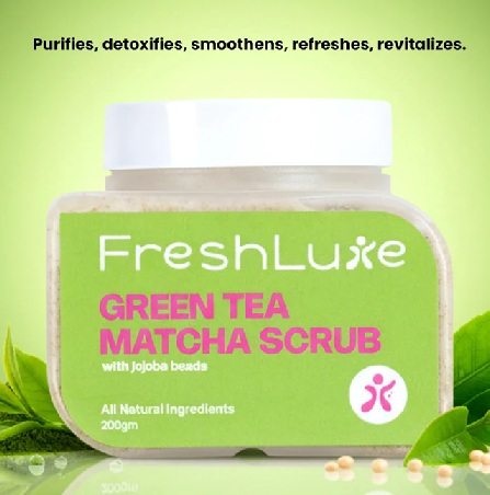 FreshLuxe Green Tea Matcha Scrub
